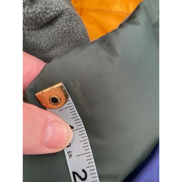 Levi's Stay Loose Oversized Puffer Down Vest Color block Men's Size Medium Retro - Picture 10 of 11